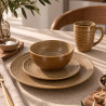 ASSIETTE PLATE TURBOLINO 27CM EN GRÈS CARAMEL