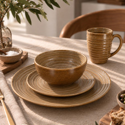 MUG TURBOLINO 37CL EN GRÈS CARAMEL