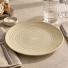 ASSIETTE PLATE TURBOLINO 27CM EN GRÈS BEIGE
