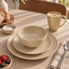 ASSIETTE PLATE TURBOLINO 27CM EN GRÈS BEIGE