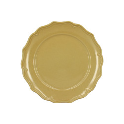 ASSIETTE PLATE SIGNATURE 26.5CM EN GRÈS JAUNE