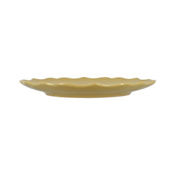 ASSIETTE PLATE SIGNATURE 26.5CM EN GRÈS JAUNE
