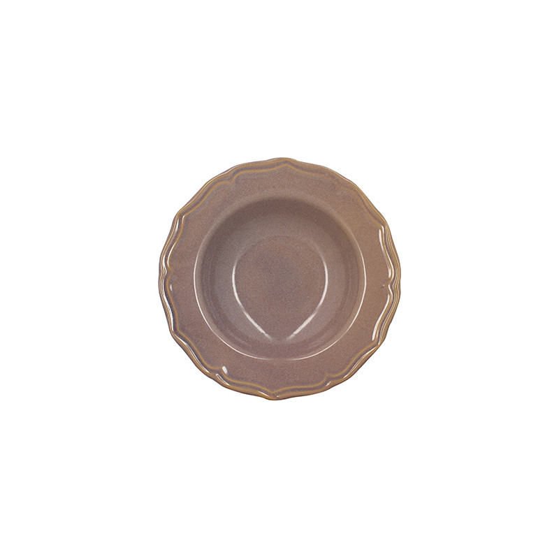 ASSIETTE CREUSE SIGNATURE 23.5CM EN GRÈS VIOLET