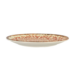 ASSIETTE PLATE PALAZZO 27CM EN PORCELAINE ROUGE