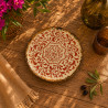 ASSIETTE PLATE PALAZZO 27CM EN PORCELAINE ROUGE