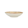 ASSIETTE CREUSE PALAZZO 21CM EN PORCELAINE ROUGE