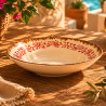 ASSIETTE CREUSE PALAZZO 21CM EN PORCELAINE ROUGE
