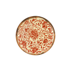 ASSIETTE À DESSERT PALAZZO 20CM EN PORCELAINE ROUGE