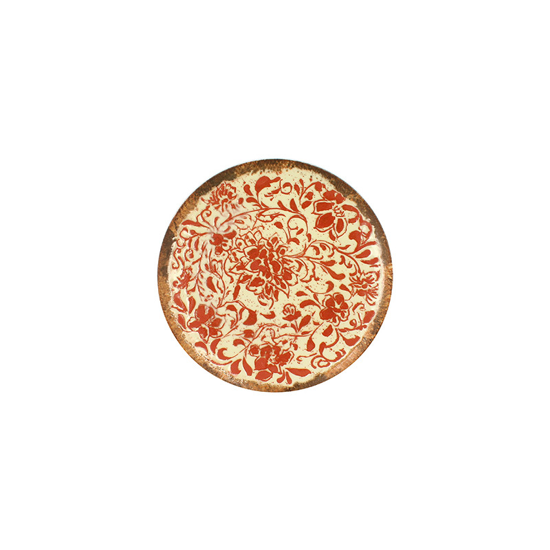 ASSIETTE À DESSERT PALAZZO 20CM EN PORCELAINE ROUGE