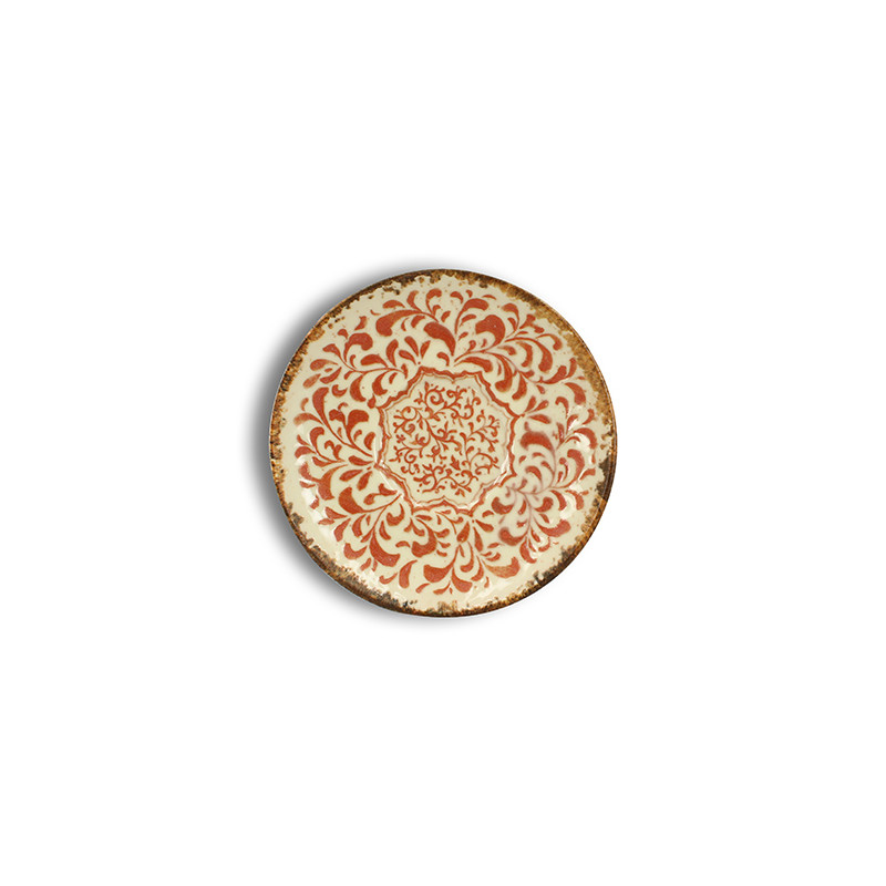 SOUCOUPE PALAZZO 14CM EN PORCELAINE ROUGE