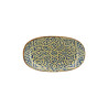 ASSIETTE OVALE CALYPSO 23.5X13.5CM EN PORCELAINE BLEU