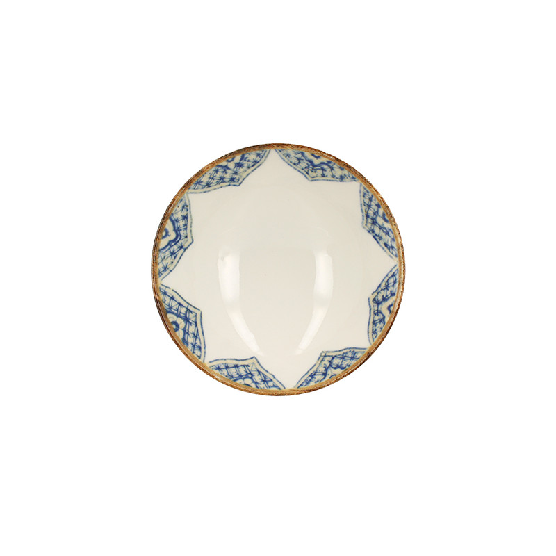 COUPELLE CALYPSO 15CM EN PORCELAINE BLEU