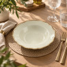 ASSIETTE CREUSE SIGNATURE 23.5CM EN GRÈS BEIGE