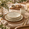ASSIETTE CREUSE SIGNATURE 23.5CM EN GRÈS BEIGE