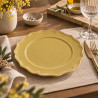 ASSIETTE PLATE SIGNATURE 26.5CM EN GRÈS JAUNE