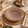 ASSIETTE CREUSE SIGNATURE 23.5CM EN GRÈS VIOLET