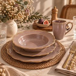 ASSIETTE À DESSERT SIGNATURE 22CM EN GRÈS VIOLET