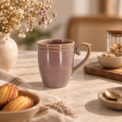 MUG SIGNATURE 30CL EN GRÈS VIOLET