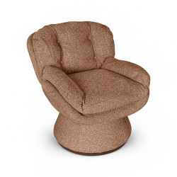 FAUTEUIL PIVOTANT EN TISSU...