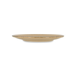 ASSIETTE À DESSERT LUNEA 21CM EN PORCELAINE MARRON