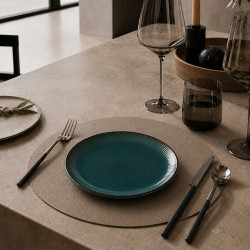 ASSIETTE À DESSERT LUNEA 21CM EN PORCELAINE BLEU