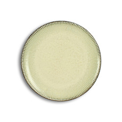 ASSIETTE À DESSERT LUNEA 21CM EN PORCELAINE BEIGE