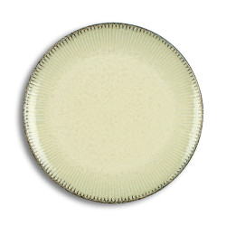 ASSIETTE PLATE LUNEA 27CM EN PORCELAINE BEIGE