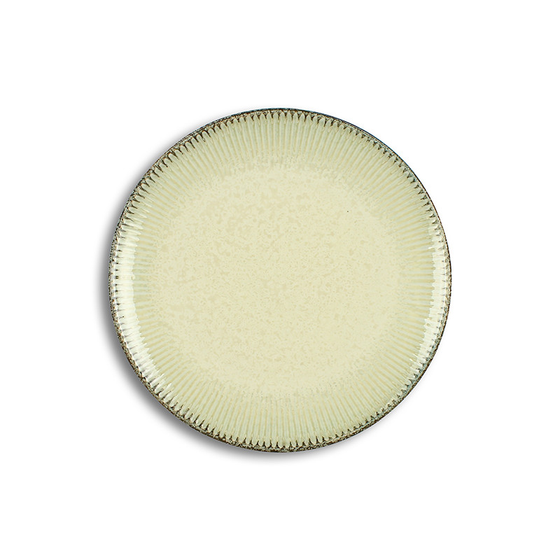 ASSIETTE PLATE LUNEA 27CM EN PORCELAINE BEIGE