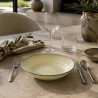 ASSIETTE CREUSE LUNEA 22CM EN PORCELAINE BEIGE