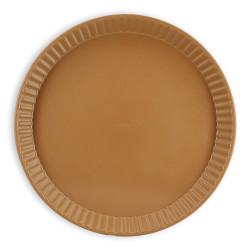 MOULE À TARTE COLORAMA 30CM EN ACIER CARBONE NOISETTE