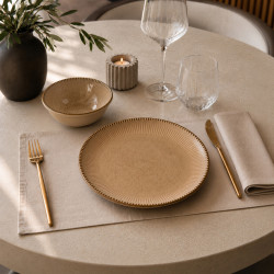 BOL LUNEA 42CL EN PORCELAINE MARRON 16CM