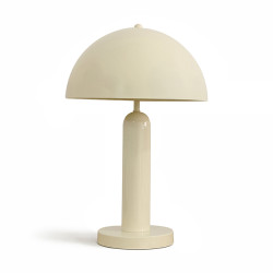 LAMPE À POSER EN MÉTAL  CRÈME  BRILLANT 30X30X46CM KYRA