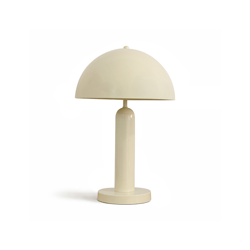 LAMPE À POSER EN MÉTAL  CRÈME  BRILLANT 30X30X46CM KYRA