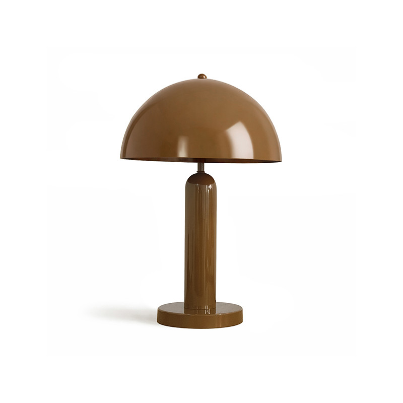 LAMPE À POSER EN MÉTAL MOKA  BRILLANT  30X30X46CM KYRA