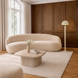 LAMPADAIRE EN MÉTAL CRÈME BRILLA NT 35X35X148CM KYRA