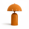 LAMPE À POSER EN MÉTAL ORANGE BRILLANT 25X25X37CM CHLOE