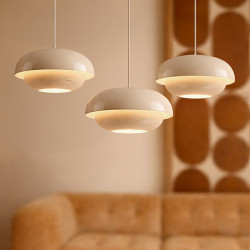 SUSPENSION EN MÉTAL ÉCRU BRILLANT 40X40X176.5CM CHLOE