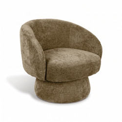 FAUTEUIL PIVOTANT EN TISSUS...