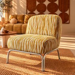 FAUTEUIL LOUNGE EN TISSU...