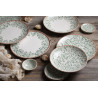 ASSIETTE PLATE VENECIA GREEN 27CM PORCELAINE
