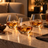 LOT DE 3 GOBELETS  FLORENCE EN VERRE MÉCANIQUE 34CL
