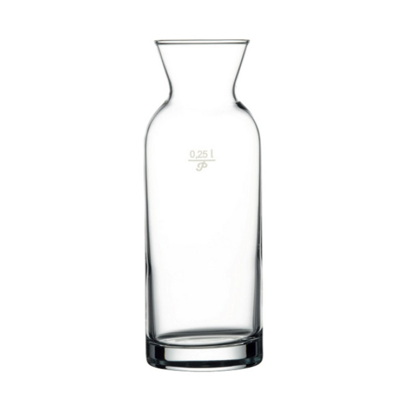 CARAFON VILLAGE EN VERRE JAUGE A 25CL MAX 36CL