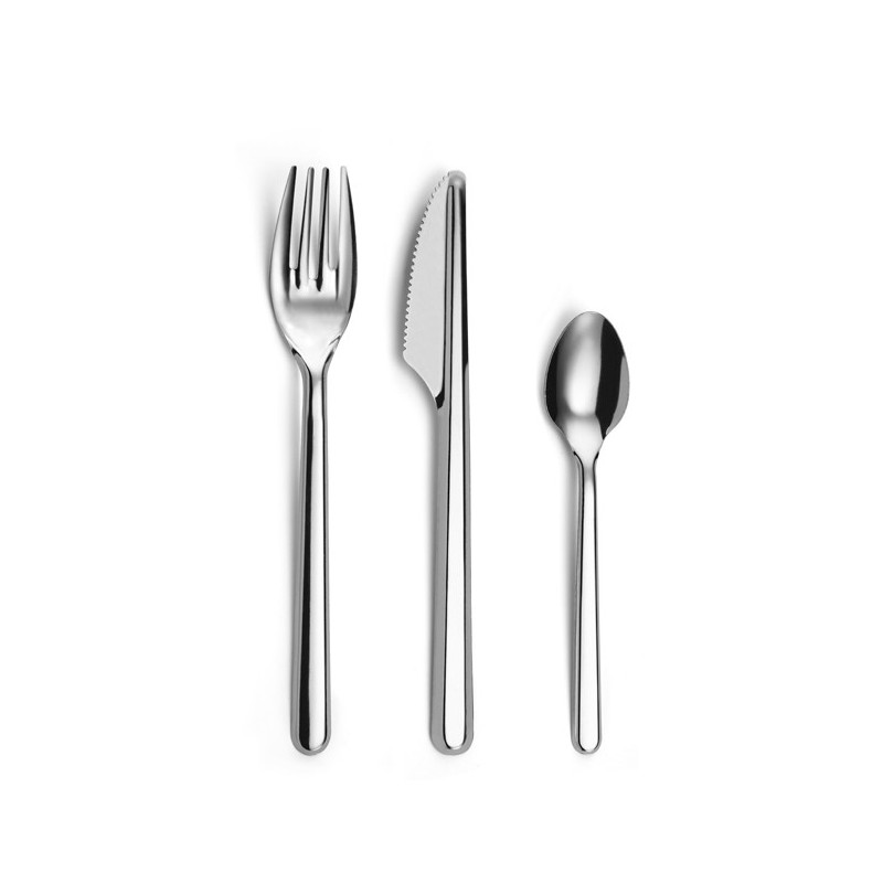 SET DE 3 PIÈCES COUVERT LEAVES ACIER INOXYDABLE EN CRAVATE DE 18 SETS