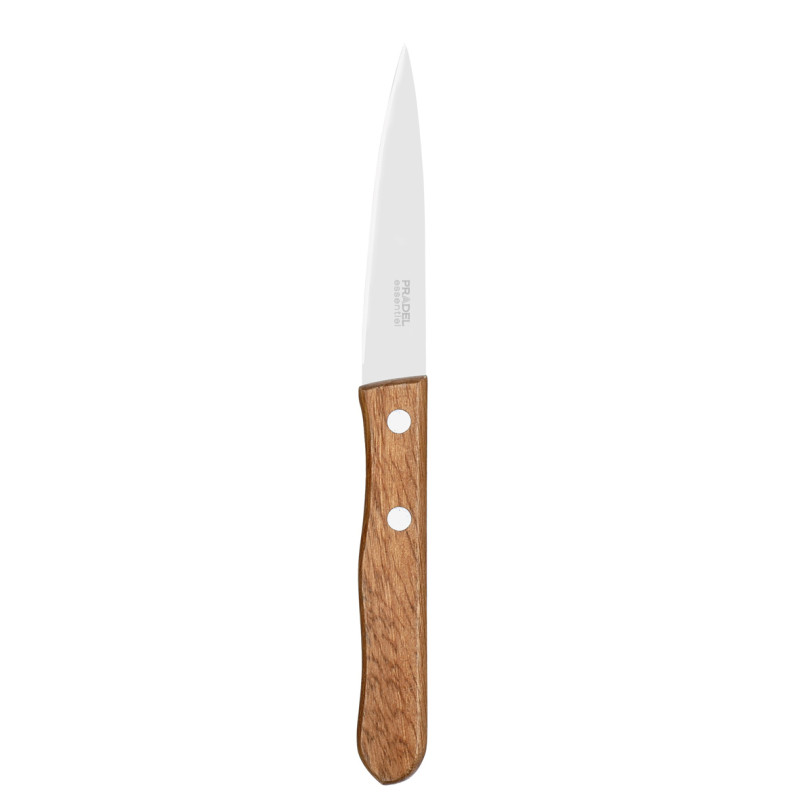 COUTEAU OFFICE MANCHE EN BOIS LAME 8,5CM
