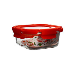 BOITE HERMÉTIQUE CARRÉE CRISTAL 500ML EN VERRE AVEC COUVERCLE