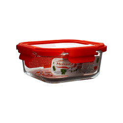 BOITE HERMÉTIQUE CARRÉE CRISTAL 800ML EN VERRE AVEC COUVERCLE
