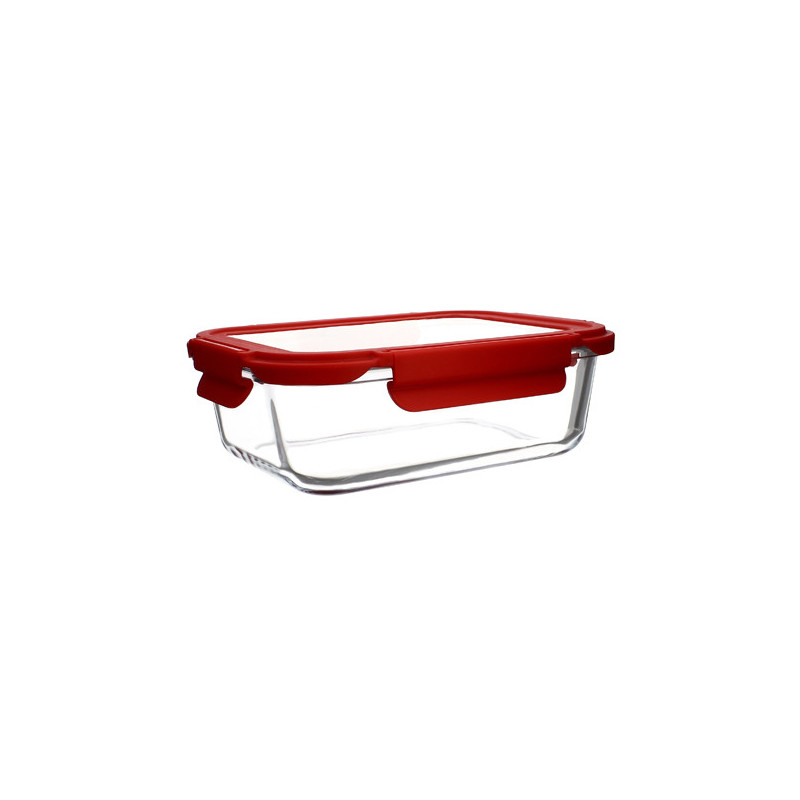 BOITE HERMÉTIQUE RECTANGLE CRISTAL 370ML EN VERRE AVEC COUVERCLE