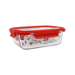 BOITE HERMÉTIQUE RECTANGLE CRISTAL 630ML EN VERRE AVEC COUVERCLE