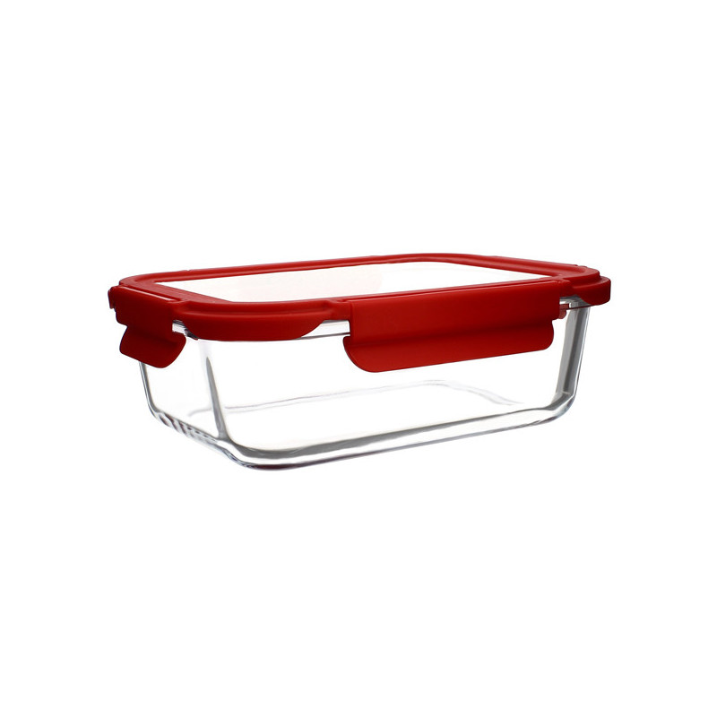BOITE HERMÉTIQUE RECTANGLE CRISTAL 1500ML EN VERRE AVEC COUVERCLE