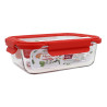 BOITE HERMÉTIQUE RECTANGLE CRISTAL 1500ML EN VERRE AVEC COUVERCLE